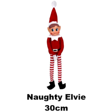 Christmas Naughty Elvie 30cm